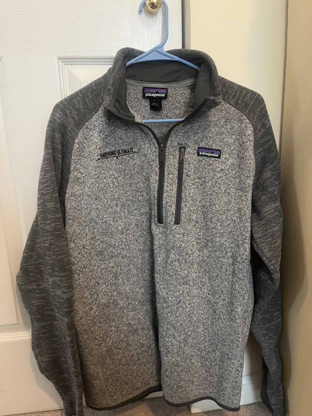 Patagonia Gray Two-Tone Half-Zip Fleece Pullover